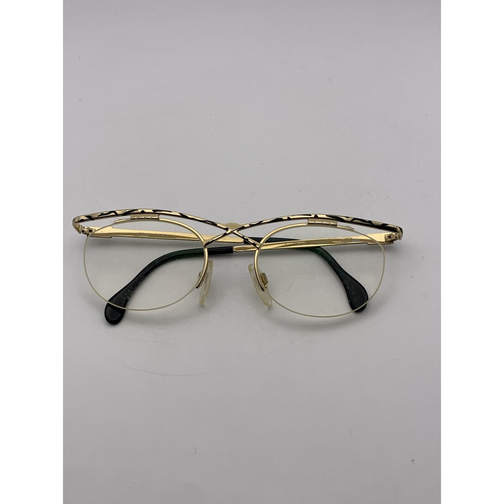 CAZAL Eyeglasses MOD 287 Col. 651 53 Gold Tortoise Cat Eye Half Frame Womens